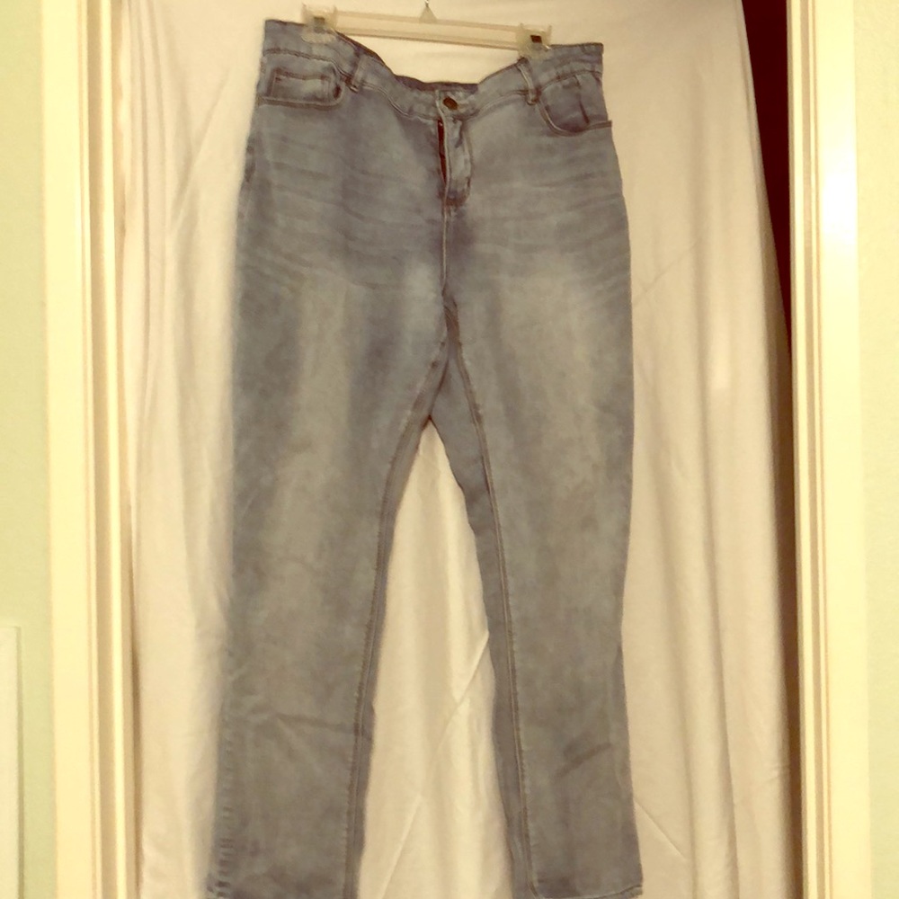 Buffalo jeans Lite wash mid-rise slim boyfriend